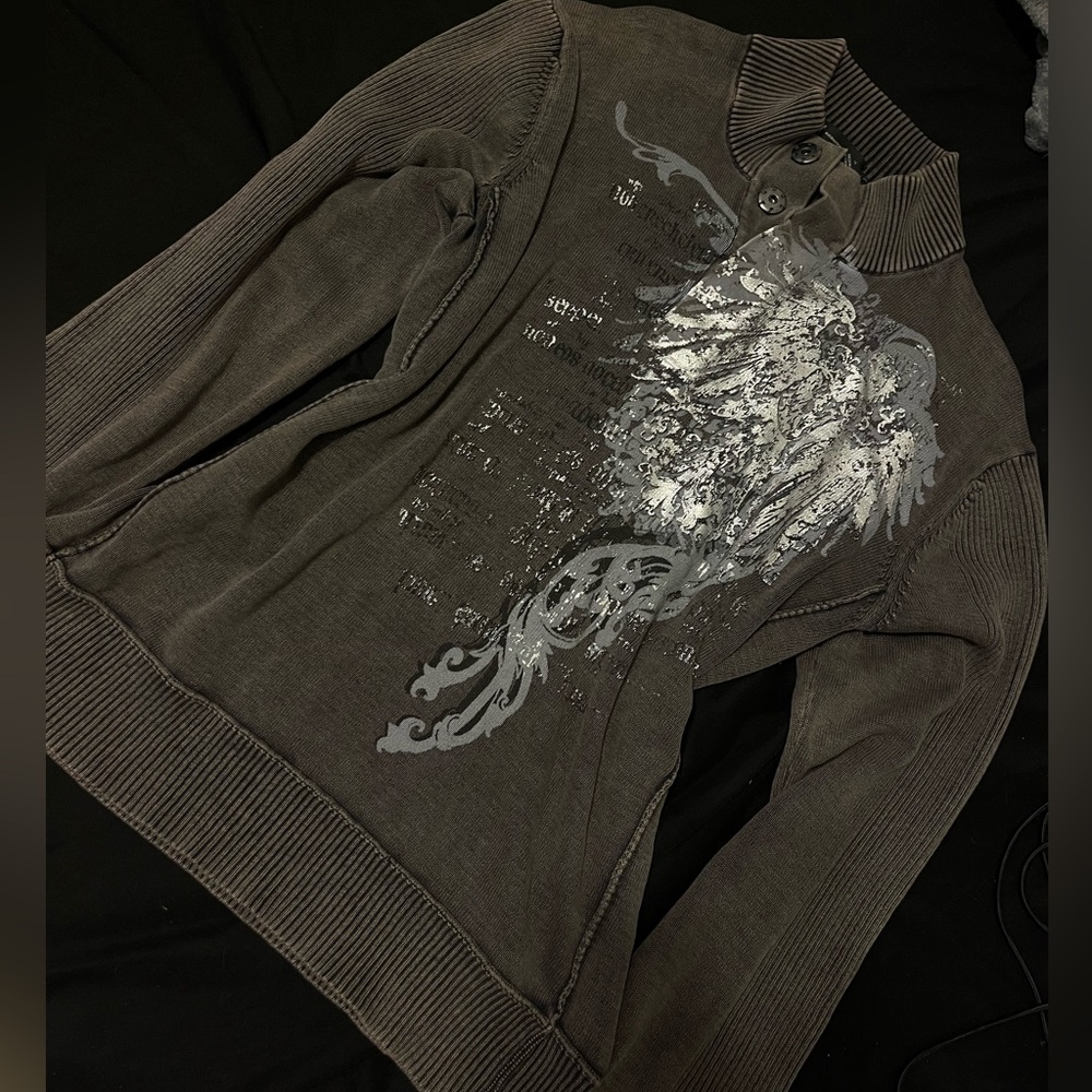 vintage grunge button up